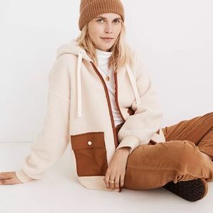 NWT | Madewell | reSourced Fleece Zip Up Hoodie